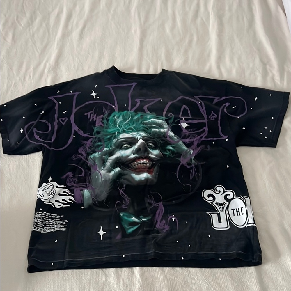 Kids Joker Graphic T-Shirt - Black & Purple